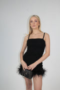 Night Glam Feather Dress
